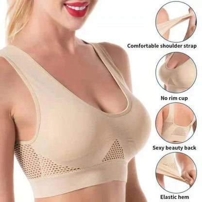 Seamless Sports Bra | Women | Soft Stretch Fabric | Wire-Free Support | Breathable Comfort | Steven & Levon
