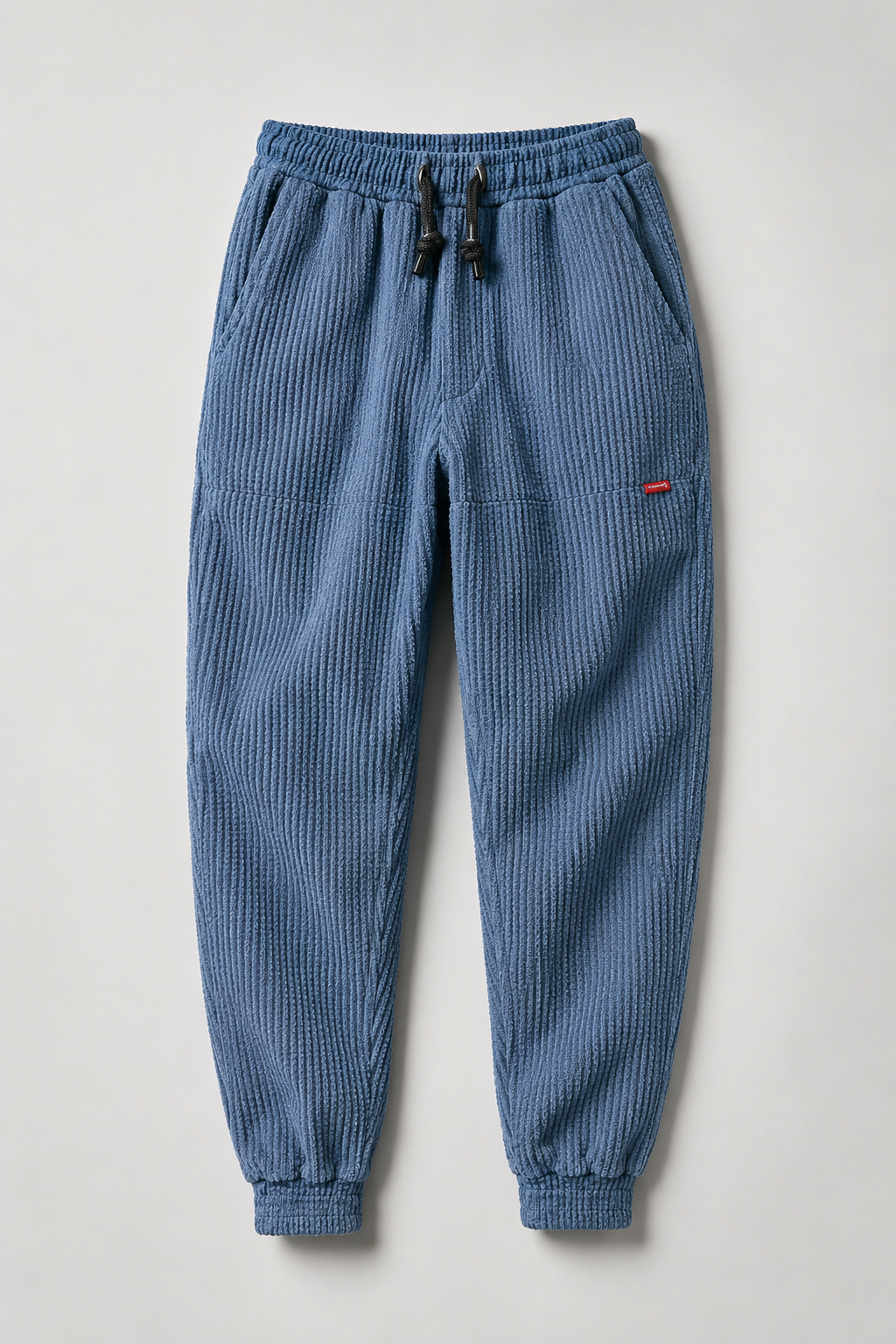 Men's Loose Fit Tapered Jogger Trousers | Drawstring Waist & Gathered Cuffs | Casual Relaxed Fit | Steven & Levon