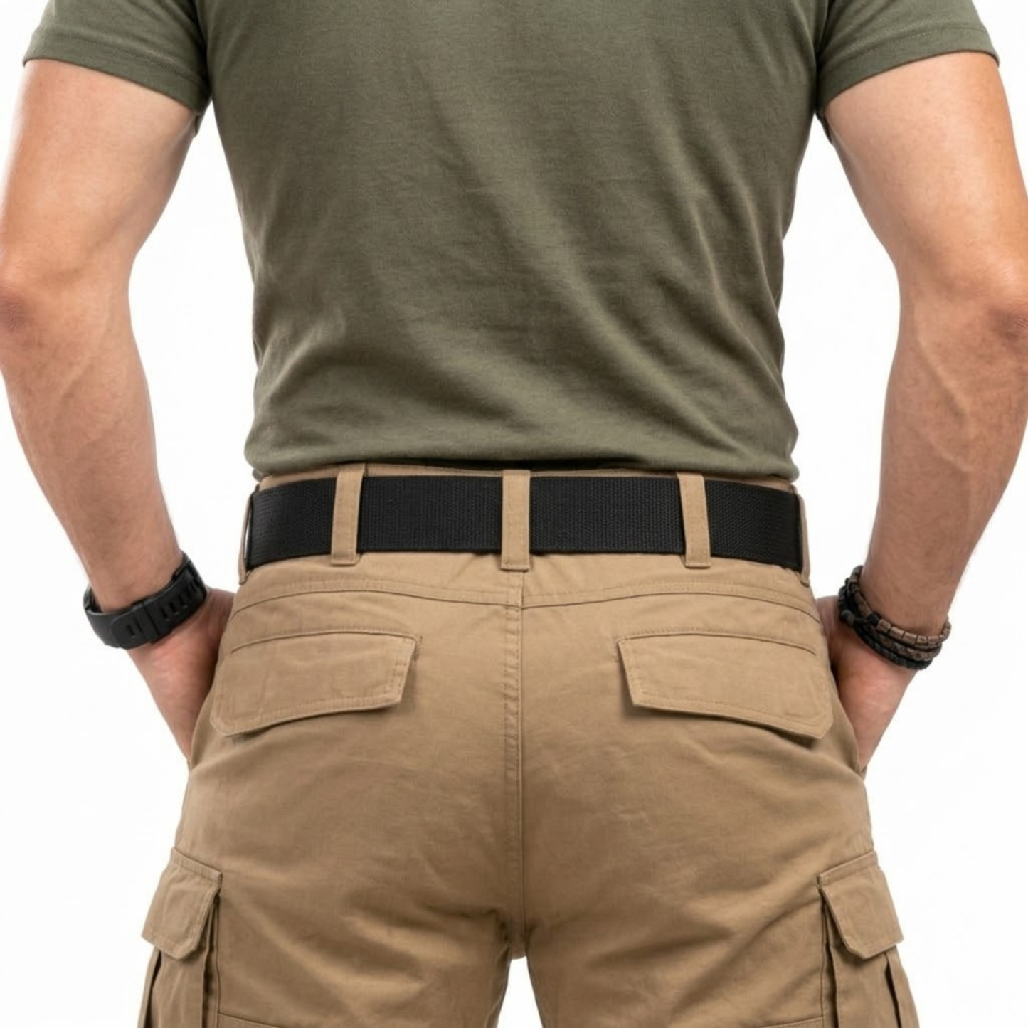 Tactvura - Woven Tactical Belt With Quick-Release Buckle  Outdoor Adventure Wear