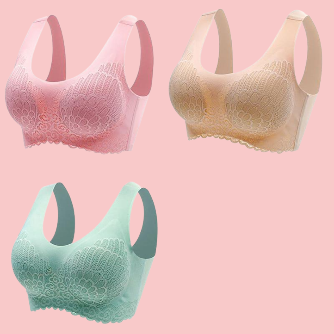 Comfortable Breathable Bra | Women's Wireless Seamless Bra | Soft Stretch | Lightweight Comfort | Steven & Levon
