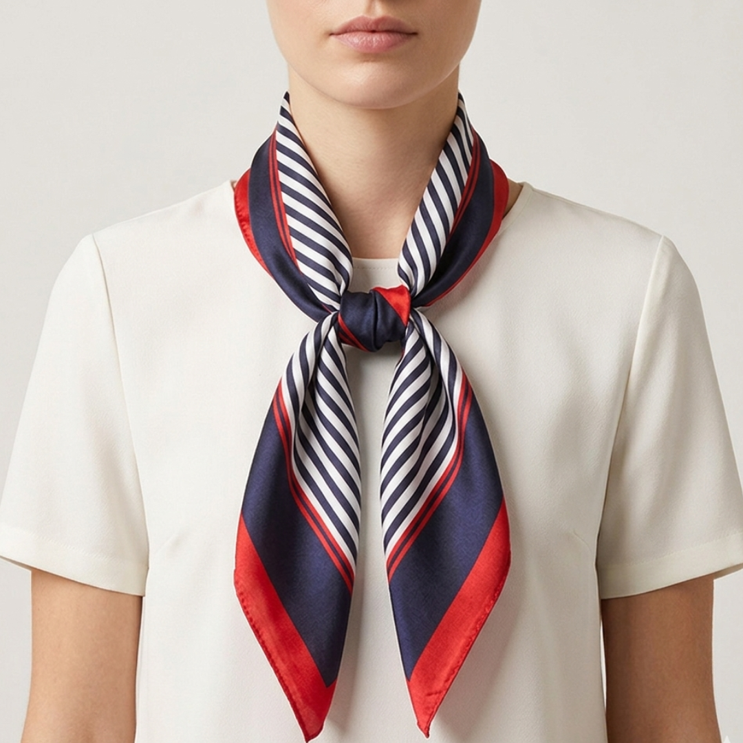 Plant Print Square Scarf | Women | Soft Fabric | 70cm Elegant Printed Neck Scarf | Steven & Levon