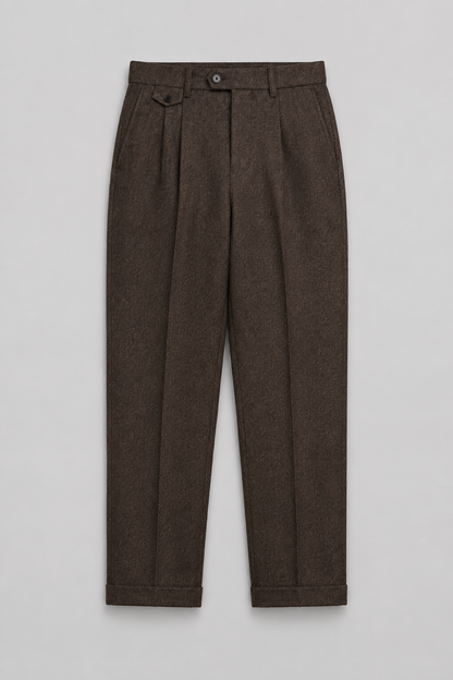 Tailored Smart Casual Pants | Men | Textured Formal Fit | Steven & Levon