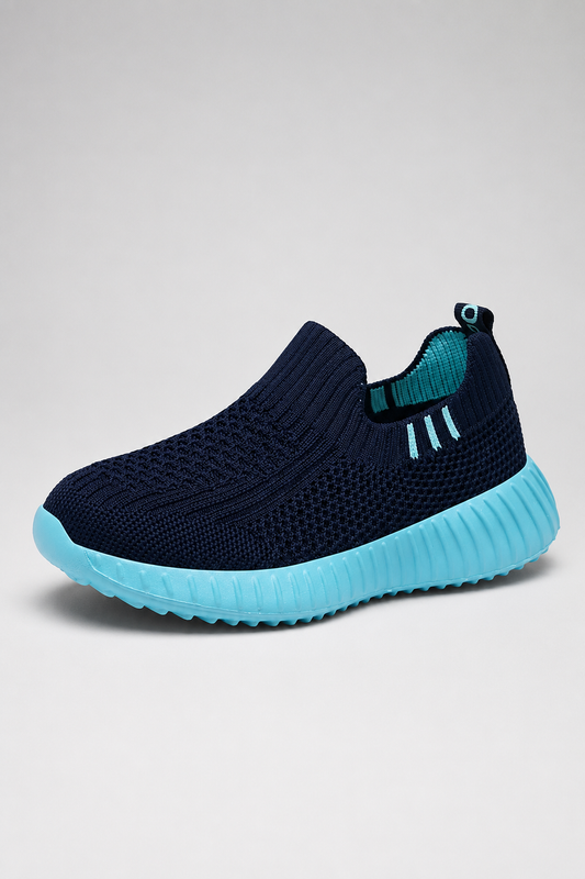 Kids Slip-On Running Trainers | Breathable Mesh Sneakers | Walking Shoes | Steven & Levon