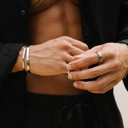 Round Band Ring | Gold, Silver or Black | Unisex | Stainless Steel | Minimalist Style | Steven & Levon