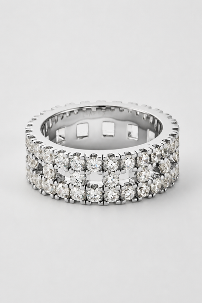Titan Band Ring | Silver | Unisex | Stainless Steel | Bold Minimalist Style | Steven & Levon
