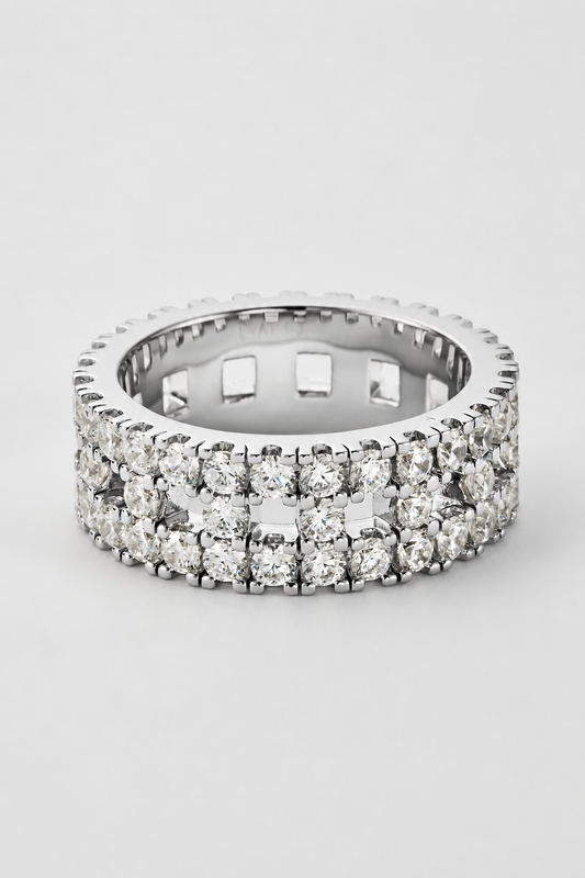 Titan Band Ring | Silver | Unisex | Stainless Steel | Bold Minimalist Style | Steven & Levon