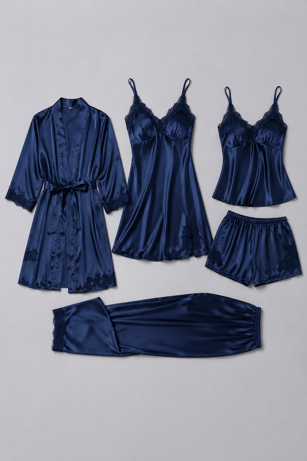 Luxury Pajama Set | Women's Satin Sleepwear | Soft Silky Fabric | Long Sleeve Button-Up Loungewear | Steven & Levon