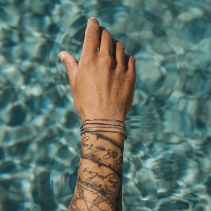 Cable Bracelet | Men | Gold, Rose Gold or Silver | 2mm Cable Chain Bracelet | Steven & Levon