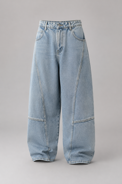 Boys Wide Leg Denim Jeans | Kids | Loose Fit | Straight Leg | Casual Everyday Pants | Steven & Levon
