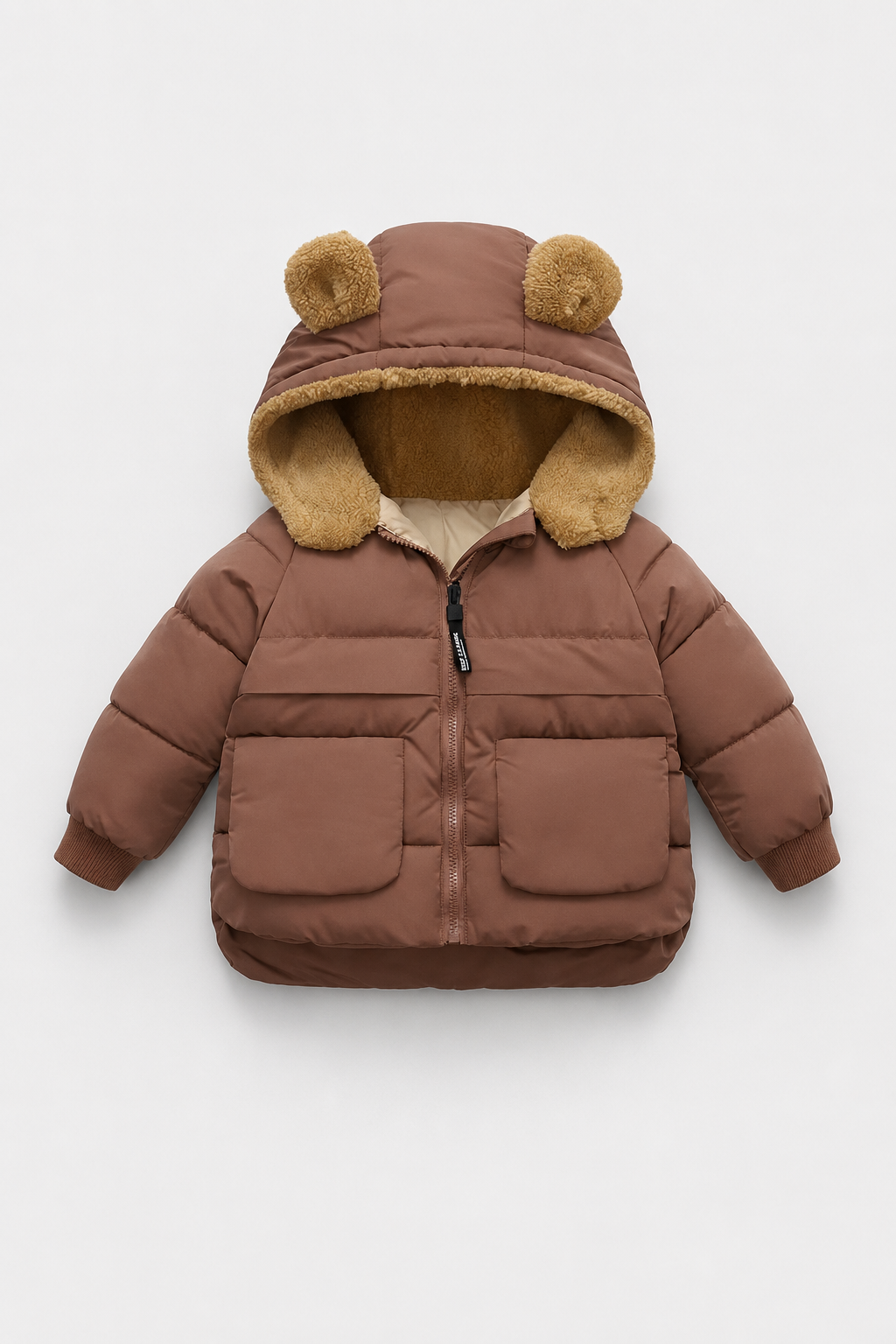 Kids Hooded Puffer Jacket | Boys & Girls | Fleece Lined | Winter Coat | Warm Outerwear | Steven & Levon