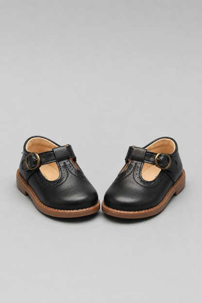Girls T-Strap Oxford Shoes | PU Leather | School Girls T-Strap Oxford Shoes | PU Leather | School Dress Shoes | Buckle Strap | Brown | Steven & LevonShoes | Buckle Strap | Brown | Steven & Levon