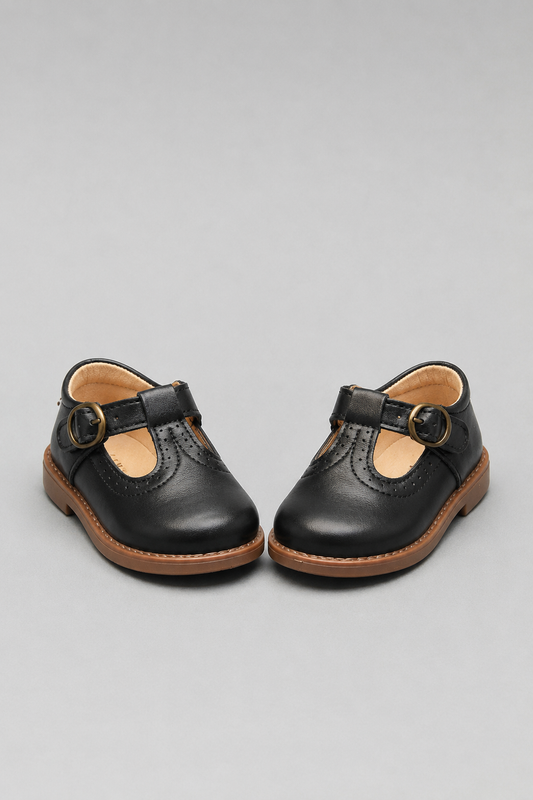 Girls T-Strap Oxford Shoes | PU Leather | School Girls T-Strap Oxford Shoes | PU Leather | School Dress Shoes | Buckle Strap | Brown | Steven & LevonShoes | Buckle Strap | Brown | Steven & Levon