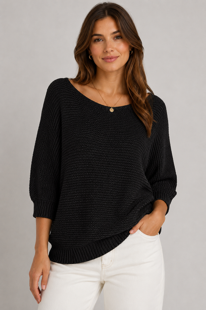 Women’s Knit Top | Elegant Knit Blouse | Breathable Stretch Fabric | Steven & Levon
