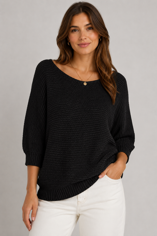 Women’s Knit Top | Elegant Knit Blouse | Breathable Stretch Fabric | Steven & Levon