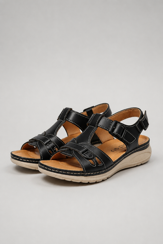 Women's Arch Support Walking Sandals | Cushioned Comfort Footbed | Everyday Summer Sandals | Steven & Levon