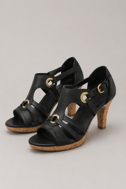 Women's High Heel Sandals | Eco Leather | Comfortable Elegant Dress Shoes | Steven & Levon