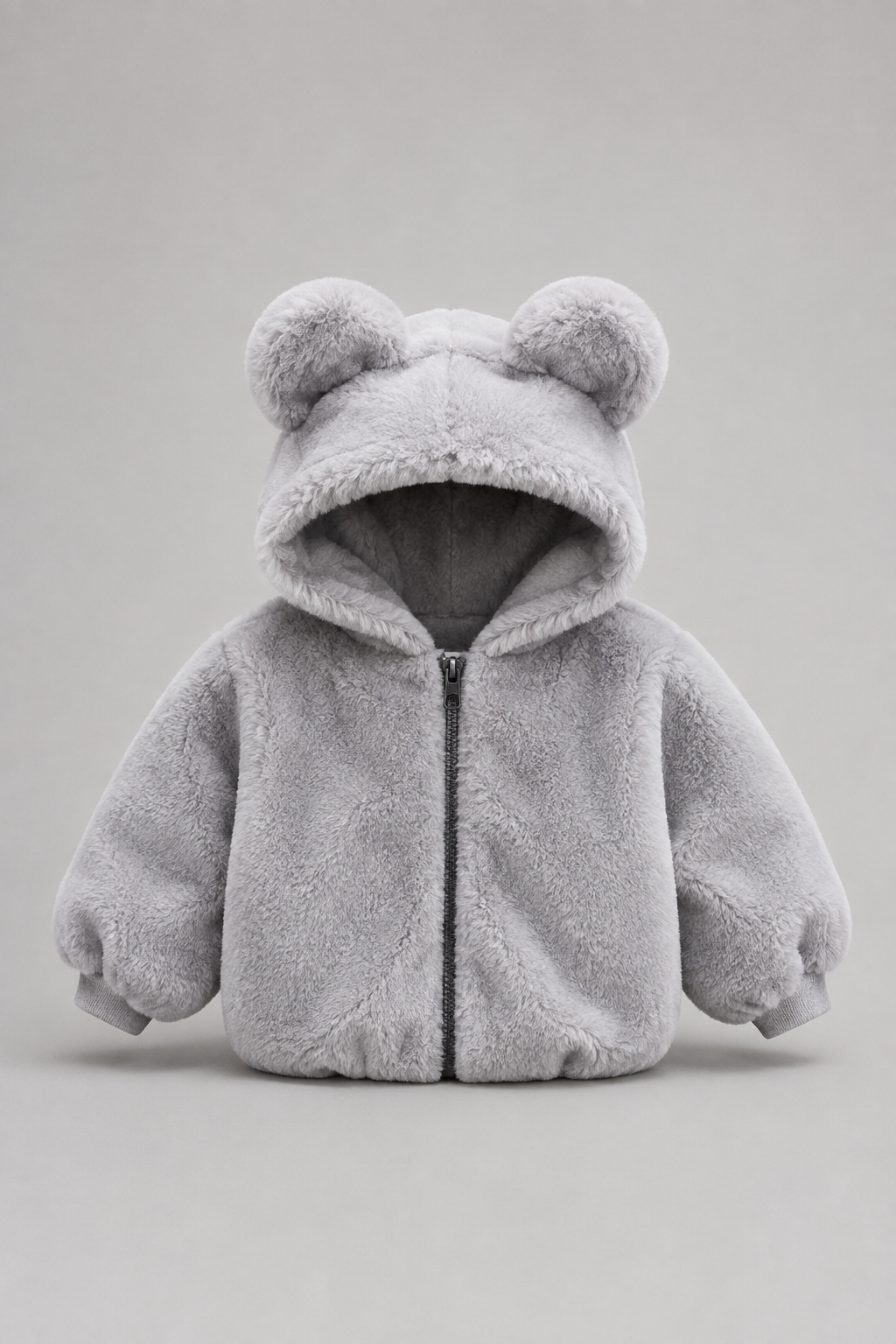 Kids Teddy Fleece Hooded Jacket | Boys & Girls | Bear Ears | Plush Winter Coat | Steven & Levon