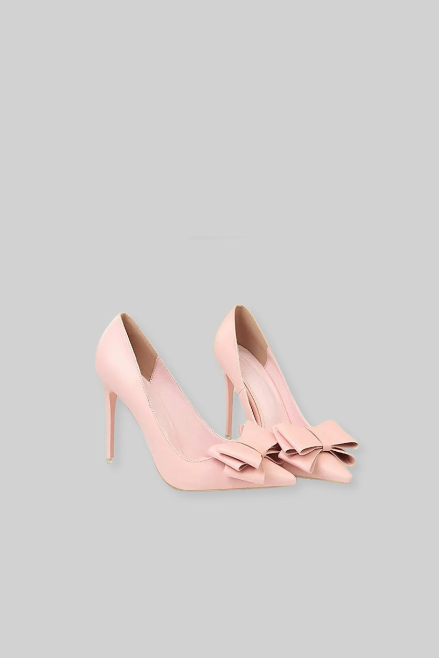 Vegan Leather Ribbon High Heels | Women | Pointed Toe | Pink | Elegant Dress Shoes | Steven & Levon