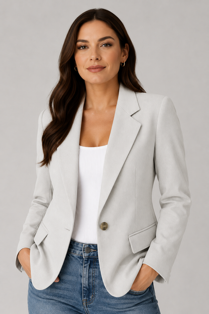Women's Casual Long Sleeve Blazer | Women | Tailored Fabric Blend | Relaxed Fit Smart Outerwear | Steven & Levon