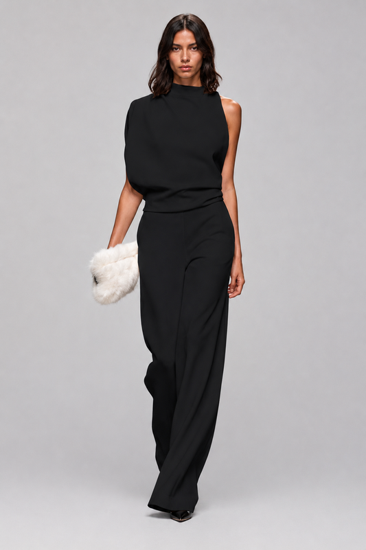 Sleeveless Open Back Jumpsuit | Women | Contemporary Style | Elegant Fit | Party & Evening Wear | Steven & Levon