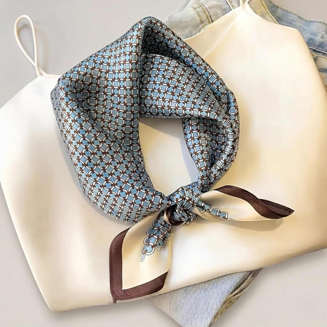 Square Scarf | Women | Silk-Feel Fabric | 70x70cm Luxury Neck & Hair Scarf | Steven & Levon