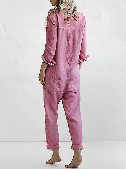 Women's Jumpsuit | Long Sleeve Casual Jumpsuit | Relaxed Fit | Steven & Levon