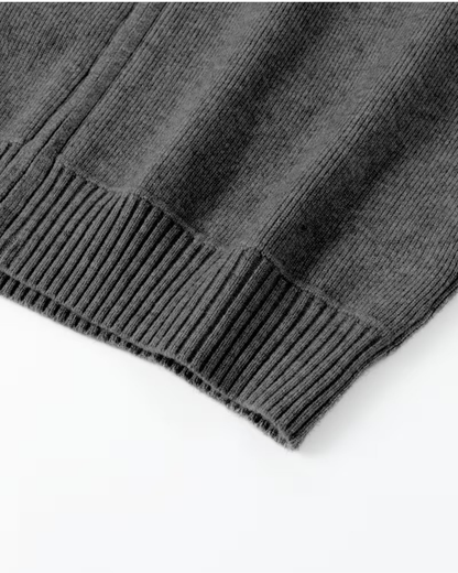 Men's Full Zip Knit Cardigan | Stand Collar | Soft Knit Sweater | Long Sleeve | Smart Casual | Steven & Levon