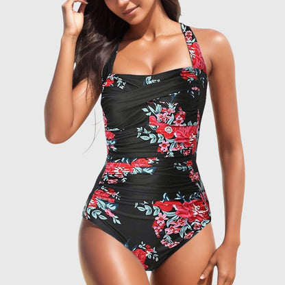Floral Print One Piece Swimsuit | Women | Soft Stretch Swim Fabric | Supportive Fit | Steven & Levon