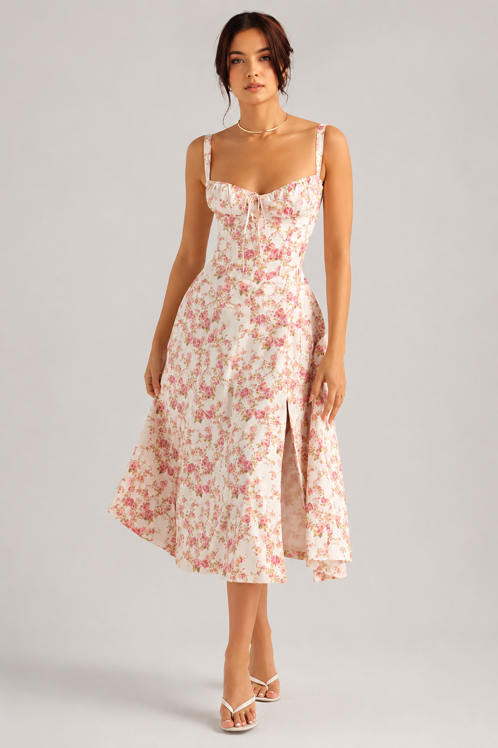 Bustier Dress | Women's Structured Midi Dress | Elegant Occasion Wear | Steven & Levon