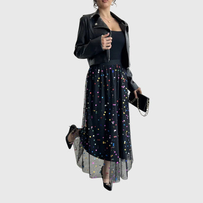 Women's Elegant Midi Skirt | Flattering Casual & Party Style | Steven & Levon