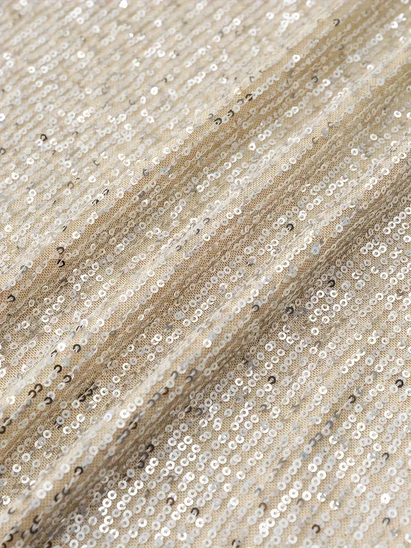 Sequin Mini Dress | Women | Long Sleeve Relaxed Fit | Sparkly Party Cocktail Dress | Steven & Levon