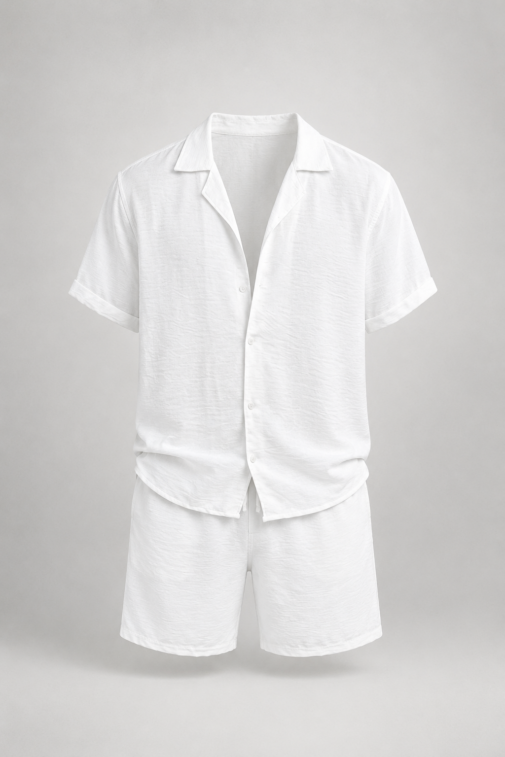 Men’s Summer Co-Ord Set | Men | Breathable Fabric Blend | Short Sleeve Shirt & Shorts | Steven & Levon