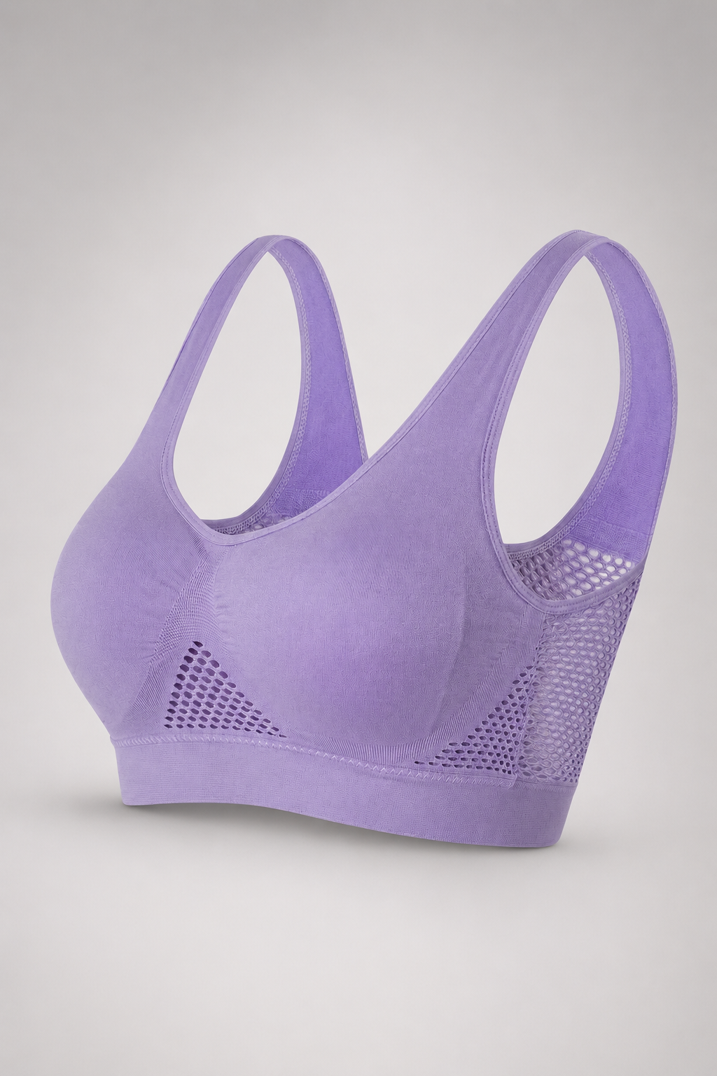 Seamless Wirefree Comfort Bra | Women's Breathable Mesh Bra | Shaped Cups | Elastic Underband | Steven & Levon