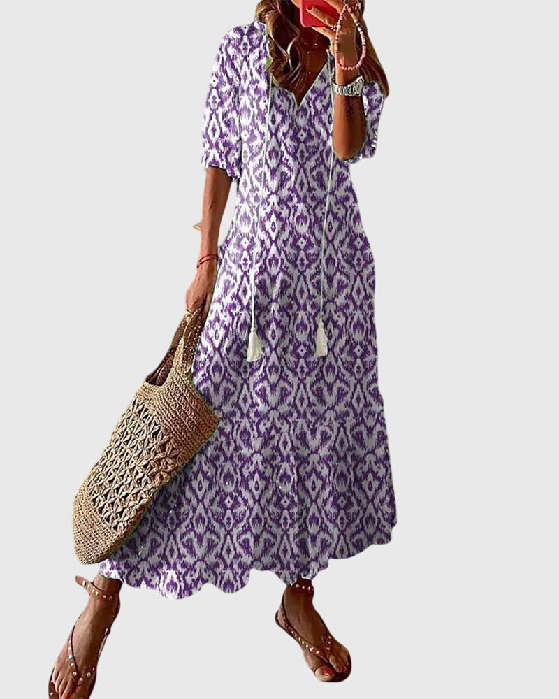 Women's Maxi Dress | Boho Summer Dress | Flowy Fit | Holiday Wear | Steven & Levon