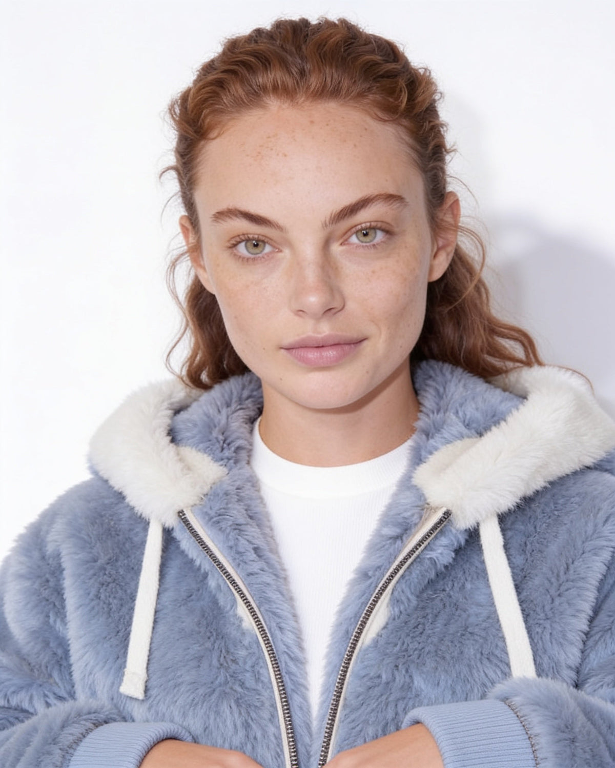 Plush Hooded Coat | Women | Faux Fur Jacket | Cozy Winter Outerwear | Steven & Levon