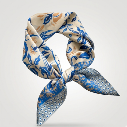 Square Scarf | Women | Silk-Feel Fabric | 70x70cm Luxury Neck & Hair Scarf | Steven & Levon