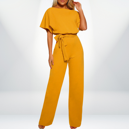 Elegant Airy Women's Jumpsuit | Lightweight Outfit | Relaxed Fit | Smart Casual Occasionwear | Steven & Levon