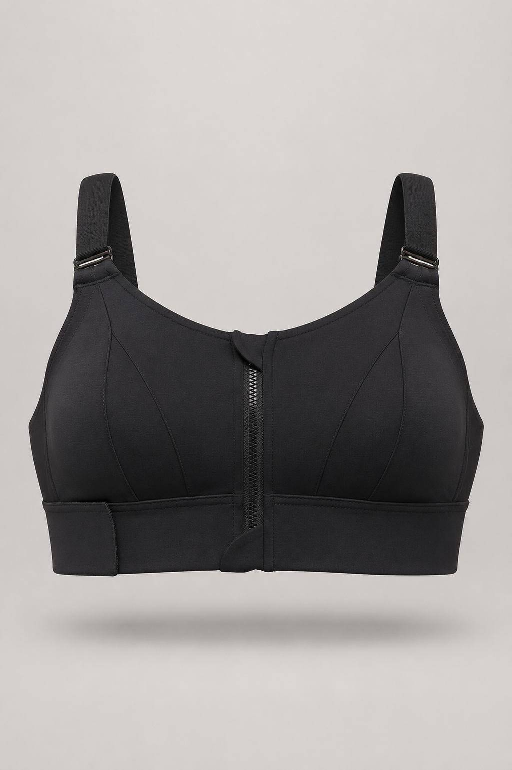 Adjustable Zip Sports Bra | Women's High Support Activewear | Front Zip | Steven & Levon