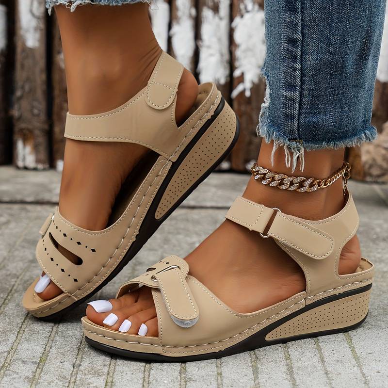 Women's Walking Wedge Sandals | Walking Sandals | Arch Support Comfort Sole | Steven & Levon
