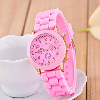 Casual Quartz Watch | Unisex | Silicone Strap | Lightweight Everyday Wristwatch | Steven & Levon