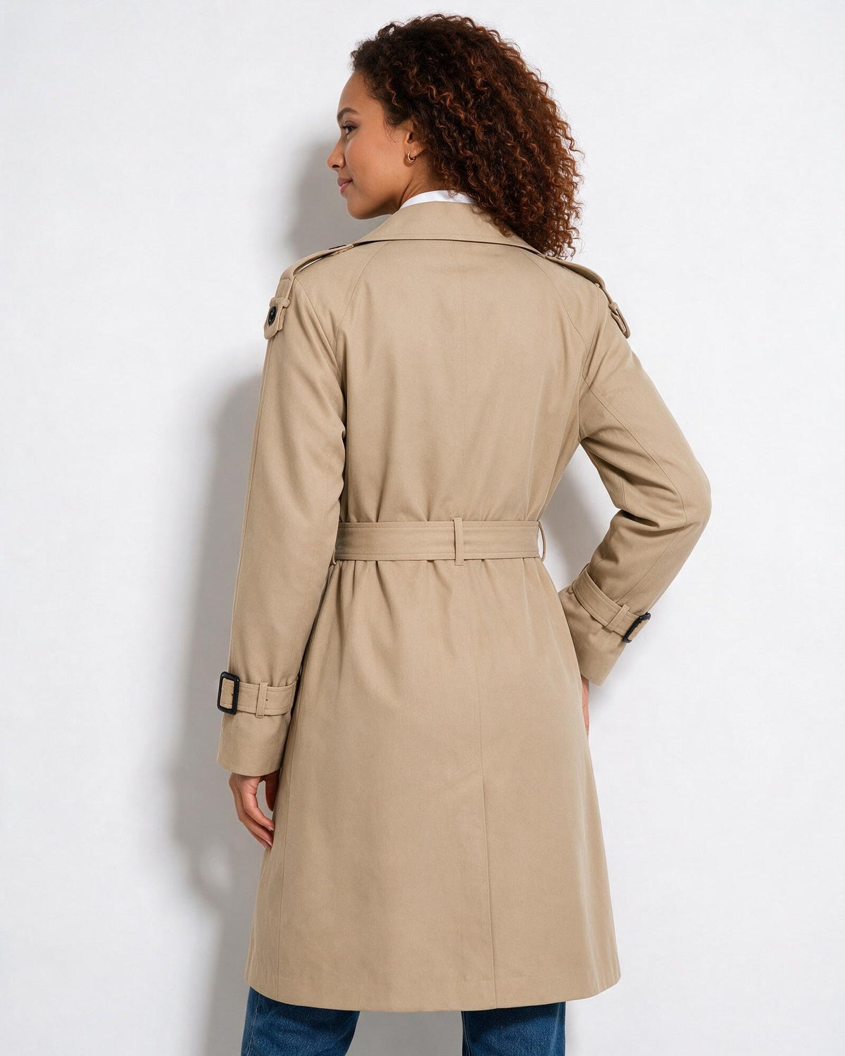 Belted Trench Coat | Women | Faux Shearling | Longline Winter Jacket | Steven & Levon