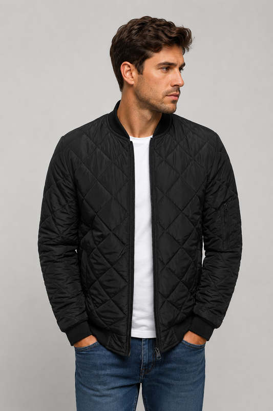 Men's Puffer Jacket | Men | Quilted | Durable Insulated Coat | Steven & Levon