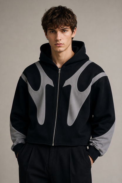 Oversized Streetwear Hoodie | Y2K Graphic | Men | Cotton Blend | Contrast Design | Steven & Levon