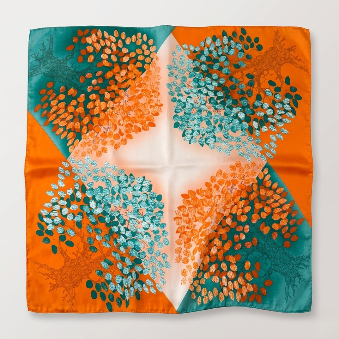 Square Scarf | Women | Silk-Feel Fabric | 70x70cm Luxury Neck & Hair Scarf | Steven & Levon