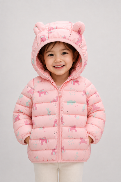 Girls Sherpa Lined Jacket | Kids | Button Front | Plush Winter Coat | Warm Outerwear | Steven & Levon