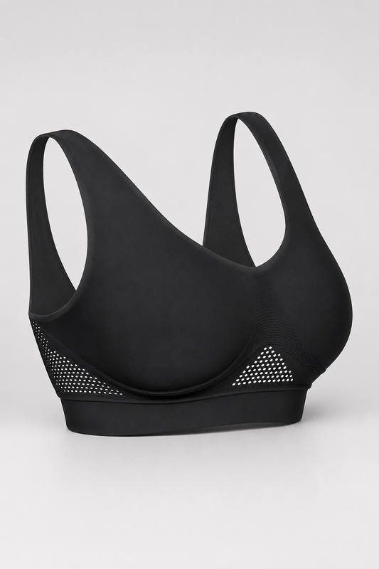 Seamless Sports Bra | Women | Soft Stretch Fabric | Wire-Free Support | Breathable Comfort | Steven & Levon