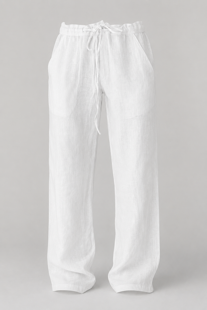 Linen Baggy Trousers | Men | Relaxed Fit | Breathable Casual Pants | Steven & Levon