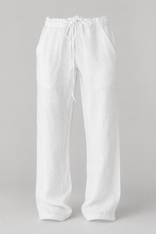 Linen Baggy Trousers | Men | Relaxed Fit | Breathable Casual Pants | Steven & Levon