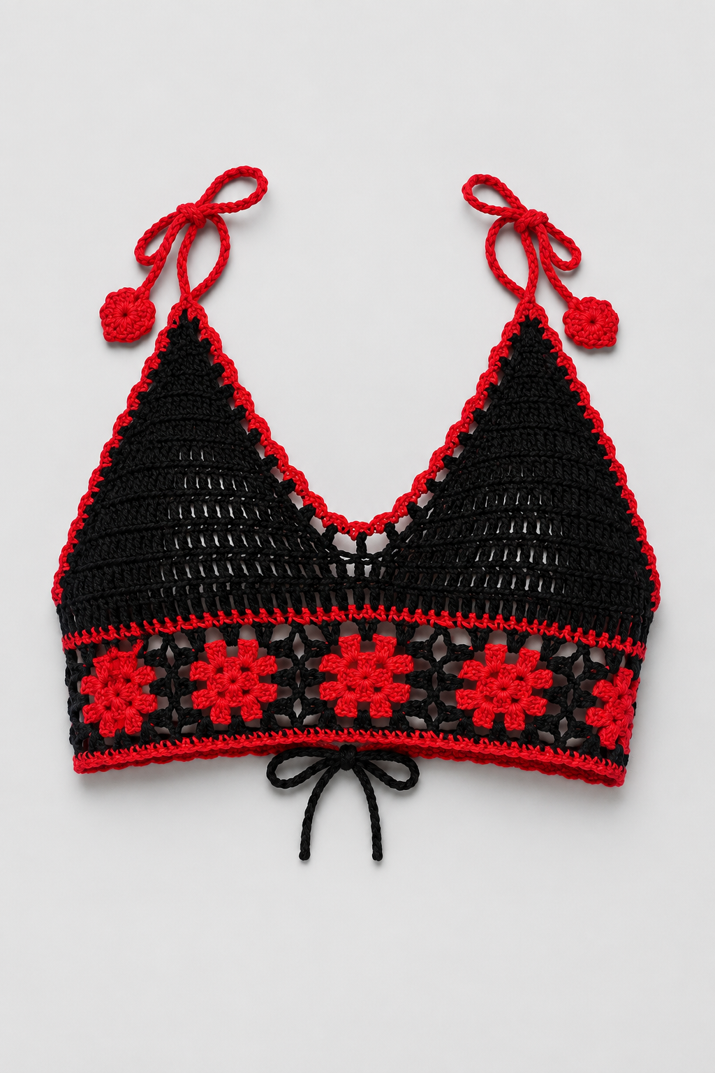 Hand Crochet Bralette | Women | Soft Knit Fabric | Lightweight Breathable Fit | Boho Style | Steven & Levon