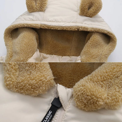 Kids Hooded Puffer Jacket | Boys & Girls | Fleece Lined | Winter Coat | Warm Outerwear | Steven & Levon
